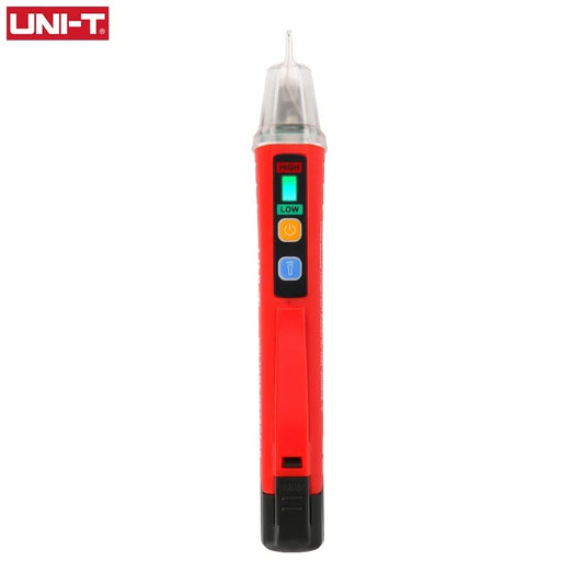 UNI-T UT12E Non-Contact Voltage Tester with Vibration Alert, CAT IV 1000V Safety, Dual Mode (24V-1000V), IP67 Waterproof, 2m Drop Proof, LED Flashlight