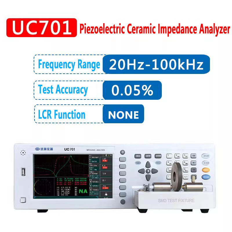 Piezoelectric Ceramic Impedance Analyzer 20Hz - 100kHz 0.05% accuracy LCR Function Measure complex resistance with test frequency