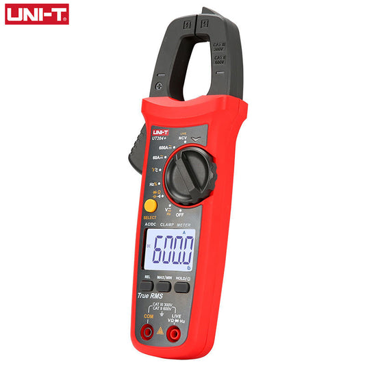 UNI-T UT204+ Digital Clamp Meter, TRMS AC/DC Current/Voltage, NCV Detection, 4000 Count Display, 28mm Jaw, for Electrical & HVAC Maintenance