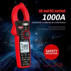 UNI-T UT206B Digital Clamp Meter, 6000 Counts, True RMS, LPF/LoZ/Temp/Flex Probe, 1000V CAT III/600V CAT IV, for Industrial & Electrical Testing