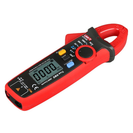 UNI-T UT210D Mini Digital Clamp Meter, TRMS AC/DC Current/Voltage, NCV Detection, 17mm Jaw, 1999 Count Display, for Tight Space Measurements
