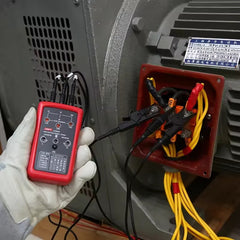 Comprobador de secuencia de fases y rotación de motores UNI-T UT261B, 40 V~690 V CA, 15 Hz~400 Hz, detección sin contacto, indicadores LED, para mantenimiento eléctrico y de motores
