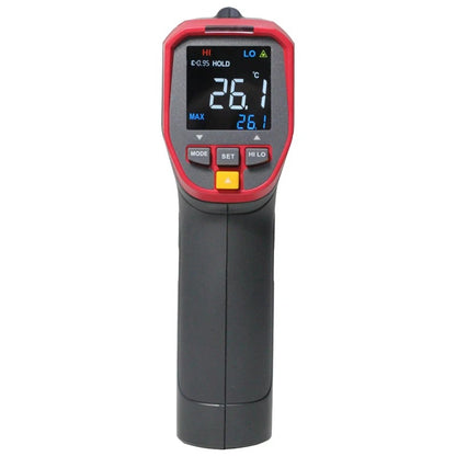 UNI-T UT301A+ Infrared Thermometer, -32°C~420°C, 12:1 D:S Ratio, Adjustable Emissivity, Color LCD, Data Logging