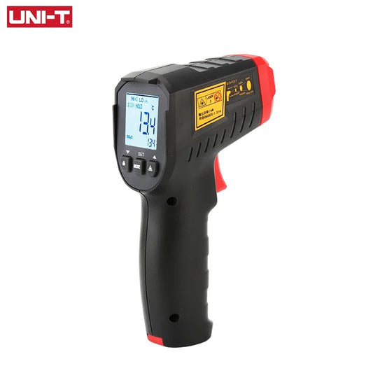 UNI-T UT306C Infrared Thermometer, -50℃~500℃, 0.1℃ Resolution, 12:1 Distance Ratio, Adjustable Emissivity, Laser Targeting, for Industrial & HVAC Applications