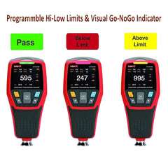 Jauge d'épaisseur de revêtement UNI-T UT343D, FE/NFE 0-1 250 μm, transfert de données USB, stockage de 500 données