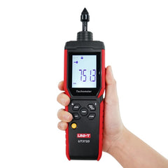 UNI-T UT372D Tachometer, 1-99,999 RPM, Non-Contact & Contact Measurement, Bluetooth Data Transfer, 10 Data Storage, for Motor & Shaft Speed Testing