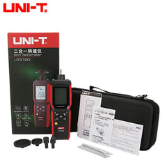 UNI-T UT372D Tachometer, 1-99,999 RPM, Non-Contact & Contact Measurement, Bluetooth Data Transfer, 10 Data Storage, for Motor & Shaft Speed Testing