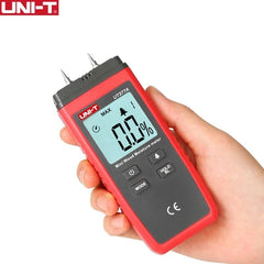 UNI-T UT377A Wood Moisture Meter, 2-40% Range, 4 Wood Types, Temperature Compensation, CE Certified