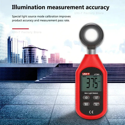 UNI-T UT383BT Light Meter, 0~199,999Lux, 1Lux Resolution, Bluetooth App Sync, 500ms Sampling, for Lab & Industrial Illuminance Testing