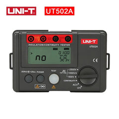 UNI-T UT502A Insulation Resistance Tester, 500V/1000V/2500V, 0.00MΩ~99.9GΩ, PI/DAR Measurement, IP65, 2m Drop Proof, for Electrical Safety Testing