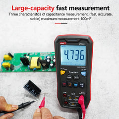 Multimètre numérique UNI-T UT60S, 9 999 points, valeur efficace vraie, CAT III 600 V, NCV, sélection automatique de plage, capacité jusqu'à 99,99 mF, écran LCD rétroéclairé
