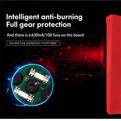 Multímetro digital UNI-T UT890D+, 6000 cuentas, verdadero valor eficaz, CAT III 1000 V, prueba de cable bajo tensión, NCV, corriente de 20 A, capacitancia de 99,99 mF