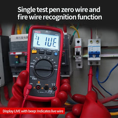 Multímetro digital UNI-T UT892, 6000 cuentas, RMS real, 2000 V CA/CC, CAT III 600 V, filtro VFC, NCV, capacitancia de 60 mF, prueba de cable con corriente