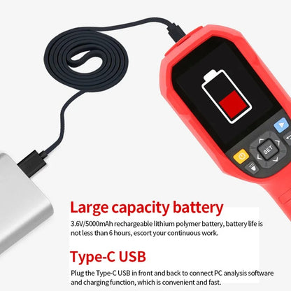 Imageur thermique infrarouge UNI-T UTi260B, -20 °C à 550 °C, résolution IR 256 x 192, 7 palettes, IP65, résistant aux chutes de 2 m, analyse logicielle PC pour applications industrielles et CVC