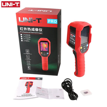 Imageur thermique infrarouge UNI-T UTi260B, -20 °C à 550 °C, résolution IR 256 x 192, 7 palettes, IP65, résistant aux chutes de 2 m, analyse logicielle PC pour applications industrielles et CVC