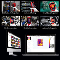 Cámara térmica UNI-T UTi160S, resolución IR de 160x120, superresolución de 320x240, -20 °C a 550 °C, resistencia al agua IP54, 32 GB de almacenamiento, carga tipo C