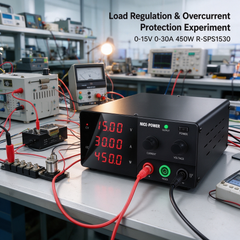 University Laboratory Power Supply 450W R-SPS1530 by NICE-POWER 0-15V 0-30A Adjustable Bench Supply for Electronics Experiments