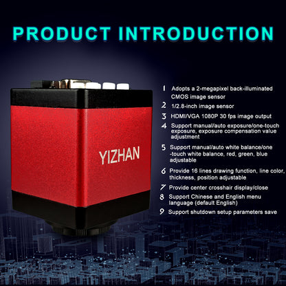 HDMI+VGA camera VXH2003 1.3 megapixel true pixel high-definition CCD repair electron microscope CCD camera