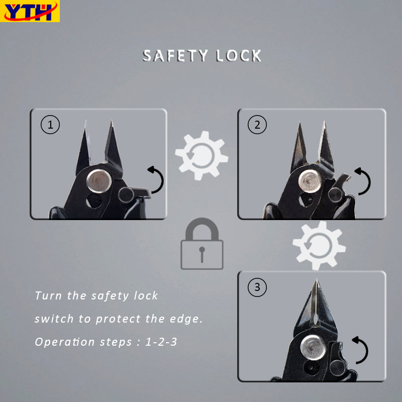 YTH Vape-H1 3.5 Mini Diagonal Cutting Pliers for Electronics Repair, Handicraft Making