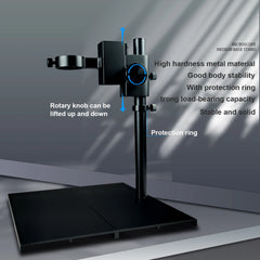 YIZHAN Microscope numérique 48 MP, enregistrement vidéo 4 K, USB HDMI, caméra de microscope industriel, objectif 180X à monture C, réparation de soudure