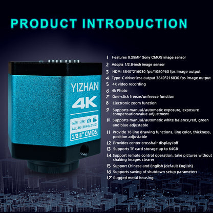 Microscope Accessories camera XHU4006-various parameter adjustment for Automotive welding seam inspection