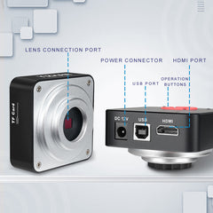 Cámara microscópica de 60 megapíxeles con grabación de video 4K de alta definición XHU4011 10368 * 5888 cámara industrial para fotografía de alta definición