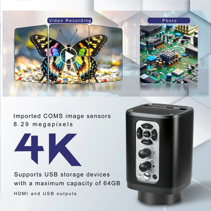 High definition HDMI industrial camera XHU6001, 4K camera, mobile phone maintenance, live streaming, magnifying glass all-in-one machine
