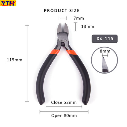 YTH Pliers XK-115 115mm Wishful Clamp Side Cutting Nippers  Precision Diagonal Pliers for Jewelry & Electronics