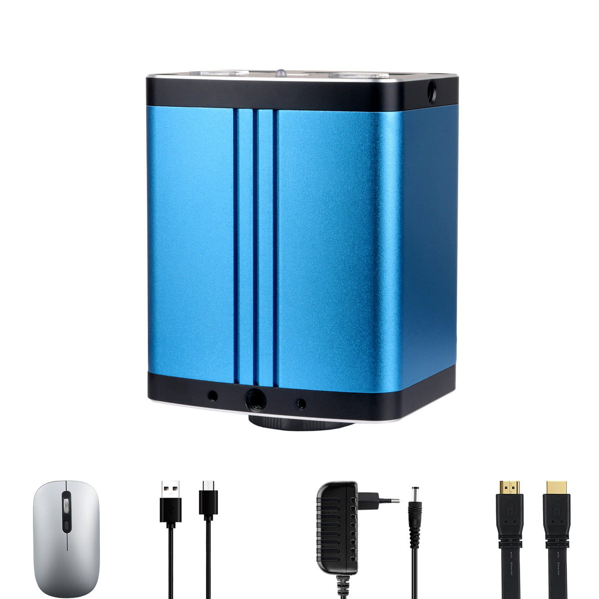 Cámara industrial con enfoque automático XZ5001 Lente CCD ultra nítida Salida dual HDMI capaz de medir y almacenar