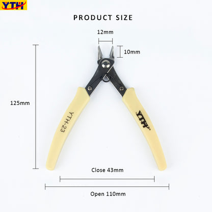 YTH-23 Cutting Small Cables Wire Pliers-5-Inch Diagonal Side Cutting Mini Pliers