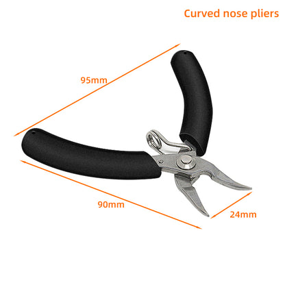 Curved nose Pliers YTH-501C 4inch Mini Hand Tool Nippers for precise cutting tasks