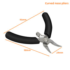 Pince à bec courbé YTH-501C Mini pince à outils à main de 4 pouces pour des tâches de coupe précises