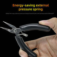 Pince à bec courbé YTH-501C Mini pince à outils à main de 4 pouces pour des tâches de coupe précises