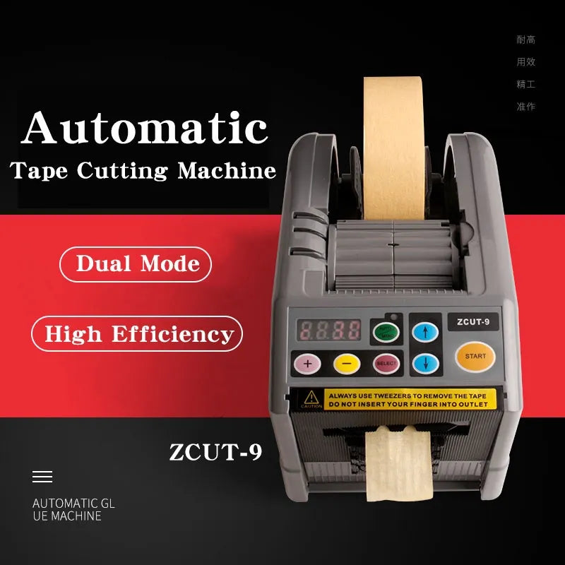 ZCUT-9 Automatic Tape Dispenser, Dual Roll Cutter, for Industrial