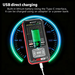 Osciloscopio y multímetro digital 2 en 1, un solo canal, ancho de banda de 5 MHz a 10 MHz, frecuencia de muestreo de 48 MSa/s, pantalla a color IPS de 3,2 pulgadas. 