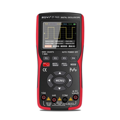 Osciloscopio y multímetro digital 2 en 1, un solo canal, ancho de banda de 5 MHz a 10 MHz, frecuencia de muestreo de 48 MSa/s, pantalla a color IPS de 3,2 pulgadas. 
