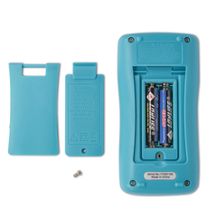 Multímetro digital portátil con pantalla LCD retroiluminada, capacidad de 60 MΩ, 10 MF, temperatura, NCV, prueba de neutro/fase, rango automático. 