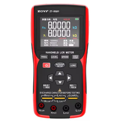 LCR-mètre numérique portable, mesure 4 lignes, 100 Hz à 100 kHz, niveau de test 0,1 à 0,6 V, précision 0,3 %, maintien des données par sélection automatique de la gamme 