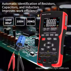 LCR-mètre et testeur de résistance interne de batterie : précision de 0,3 %, test interne de la batterie, 100 Hz à 100 kHz, écran couleur grand angle de vision de 2,8 pouces 