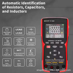 LCR-mètre et testeur de résistance interne de batterie : précision de 0,3 %, test interne de la batterie, 100 Hz à 100 kHz, écran couleur grand angle de vision de 2,8 pouces 