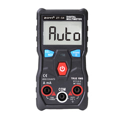 Multímetro portátil 600 V 10 A 40 MΩ 4 µF 10 MHz. Rango de temperatura: -20 °C a 1000 °C. Rango automático. NCV. Cable vivo. Cable neutro. Apagado automático. Desconexión remota con zumbador. 