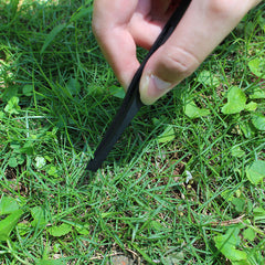 Juego de 12 pinzas antiestáticas de plástico blanco y negro para diversas operaciones de precisión
