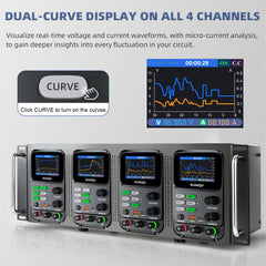 KUAIQU SPPS-K605R-4KD 60V 5A 4-Channel DC Power Supply for 48V Industrial Electronics & LED Testing