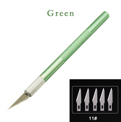 6 Pcs Craft Hobby Knife Exacto Knife with 30Pcs Precision Pen Knife Blades Kit for Plastic Models Gundam Art Hobby Craft