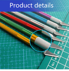 6 Pcs Craft Hobby Knife Exacto Knife with 30Pcs Precision Pen Knife Blades Kit for Plastic Models Gundam Art Hobby Craft