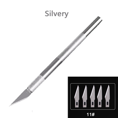 6 Pcs Craft Hobby Knife Exacto Knife with 30Pcs Precision Pen Knife Blades Kit for Plastic Models Gundam Art Hobby Craft