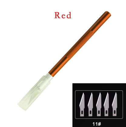 6 Pcs Craft Hobby Knife Exacto Knife with 30Pcs Precision Pen Knife Blades Kit for Plastic Models Gundam Art Hobby Craft