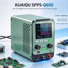 KUAIQU SPPS-Q605 60V 5A 300W Precision Electronics Testing DC Power Supply with USB-A USB-C