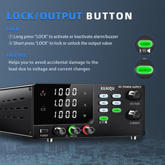 1000V High Voltage Programmable DC Power Supply for Solar PV Systems, Photovoltaic Power Supply with 4-Digit Display, Output Switch &OCP/OVP