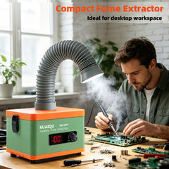 KQ-45SP 45W Solder Fume Extractor with HEPA & Activated Carbon Filter, Desktop Smoke Absorber for Soldering and Electronics Repair